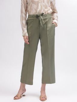 GANT - Women Green Solid Trousers