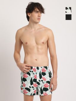 The Bear House - Mens Printed Woven Boxers (Pack of 2)