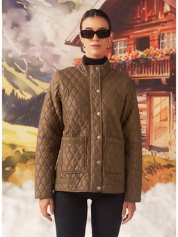 Lakshita - Brown Monochrome Jacket for Women