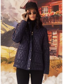 Lakshita - Navy Blue Monochrome Jacket for