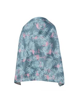 Baby Moo - Tropical Cotton Breastfeeding Infant Nursing Cover Grey