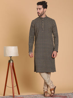 TABARD - Cotton Full Sleeve Regular Fit Kurta with Churidar (Set of 2)