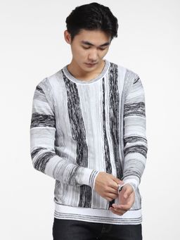 Jack & Jones - White Printed Pullover
