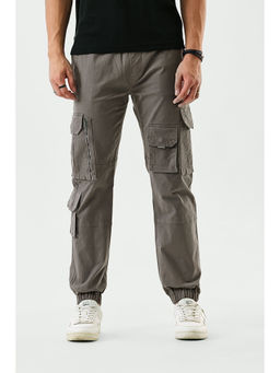 Snitch - Grey Solid Regular Fit Joggers