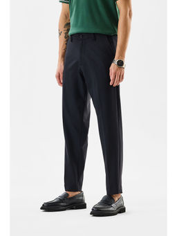 Snitch - Black Solid Slim Fit Trouser