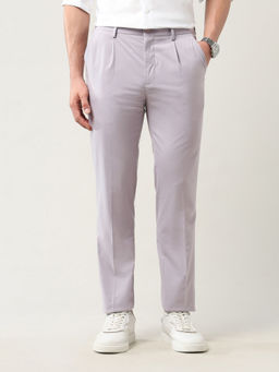 Arrow Newyork - Blue Solid Slim Fit Trouser