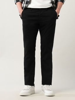 Arrow - Black Solid Slim Fit Trouser