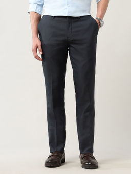 Arrow - Black Solid Regular Fit Trouser