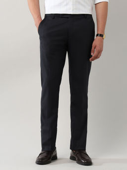 Arrow Sports - Black Textured Slim Fit Trouser
