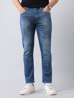 U.S. Polo Assn. Denim Co. - Blue Solid Tapered Fit Jeans
