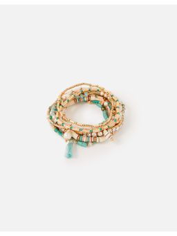 Accessorize London - Island Vibe Multi Row Luxe Stretch Pack