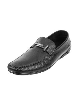 Mochi - Mens Black Driving Shoes Mochi Black Solid Casual Shoes