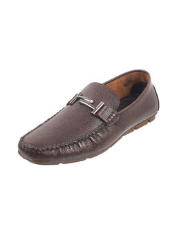 Mochi - Mens Brown Driving Shoes Mochi Brown Solid Casual Shoes