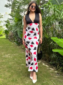 Tandul - Enchanting Playing Cards Multicolour Dress