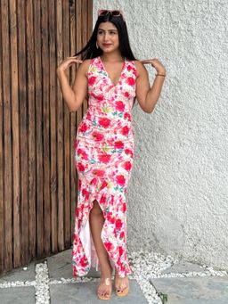 Tandul - Floral Pink Dress