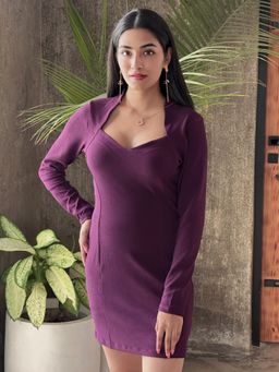 Tandul - Solid Purple Dress