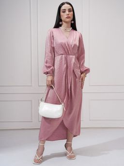 TOKYO TALKIES - Wrap Pink Dress