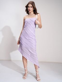 TOKYO TALKIES - Ruffle Lavender Dress