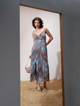 TOKYO TALKIES - Print Beige Dress