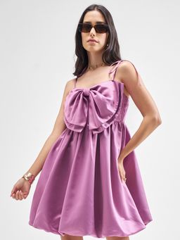 TOKYO TALKIES - Fit and Flare Purple Dress