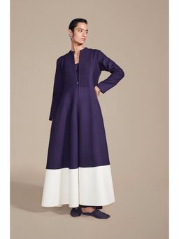 AMPM - Maha Deep Purple- White Jacket with Inner & Palazzo (Set of 3)