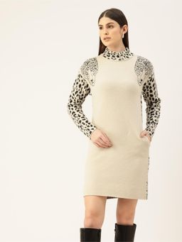 APSLEY - Sweater Dress Beige
