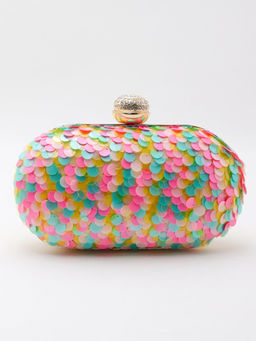 Odette - Multi-Color Decked With Tensile Chunks Clutch