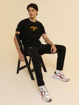 Puma - Ferrari Motorsport Race Big Shield Mens Black Casual T-Shirt