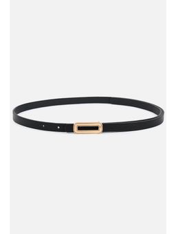 Kazo - Solid Thin Retro Belt - Black (M)