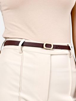 Kazo - Matte Brown Buckle Belt (M)