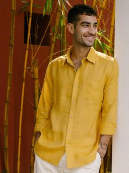 Creatures of Habit - Linen Shirt Mustard