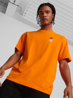 Puma - Downtown Graphic Mens Orange T-shirt