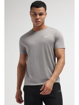 Reebok - Men Grey Solid T-Shirt