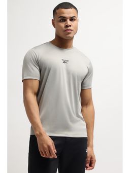Reebok - Men Grey Solid T-Shirt