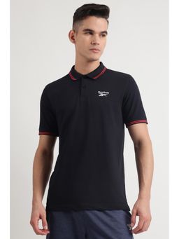 Reebok - Men Black Polo T-Shirt