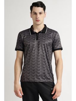 Reebok - Men Grey Printed Polo T-Shirt