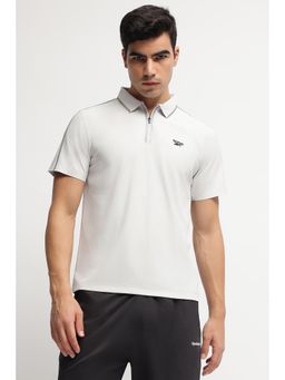 Reebok - Men Grey Polo T-Shirt