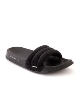 Chupps - Clod Cozy Black Women Casual Sliders