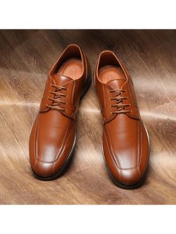 V8 by Ruosh - The Zalio Tan Men Formal Bicycle Cut Derbies