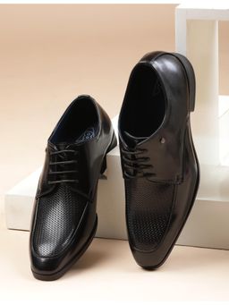 V8 by Ruosh - The Aura Black Men Round Toe Derbies