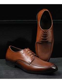 V8 by Ruosh - The Aura Tan Men Round Toe Derbies