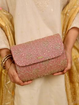 AMYRA - Tarang Flapover Bag - Pink