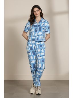 Zivame - 2 Mile Fashion Knit Cotton Loungewear Co-Ord Set - Dutch Canal
