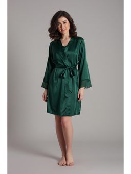 Zivame - Luxe Satin Nightsuit With Bag & Scrunchie Belt - June