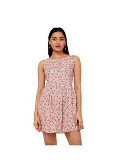 True West - Women Multicolor Sleeveless Printed Floral Mini Dress