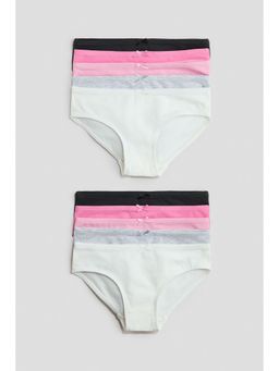 H&M - Girls Pink 10-Pack Cotton Briefs