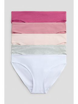 H&M - Girls Pink 5-Pack Briefs