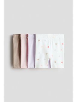 H&M - Girls Multi-Color 4-Pack Cotton Cycling Shorts