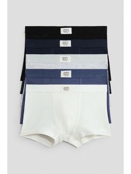 H&M - Boys Black 5-Pack Cotton Trunks