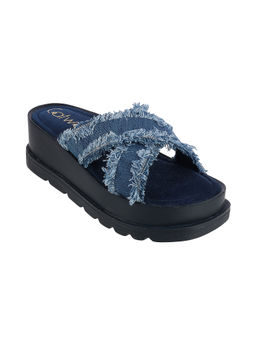 Catwalk - Women Round Toe Blue Sandals